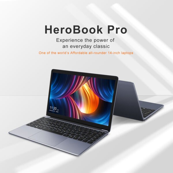 CHUWI- 14.1" Laptop - Intel Celeron 2.8GH- 8GB Memory - 256GB SSD-HDMI Gray - Image 2