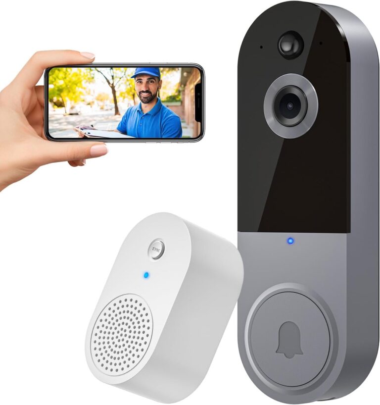 SUNNYJANE Wireless 1080p Video Doorbell Camera, AI Human Detection, Live View, 2-Way Audio Included Chime, Night Vision, 2.4G Wi-Fi, Cloud Storage, Indoor/Outdoor Surveillance Cam (Black)  Tools & Home Improvement - Image 15