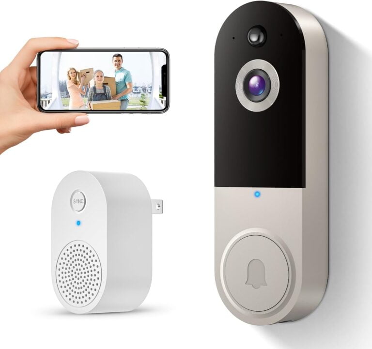 SUNNYJANE Wireless 1080p Video Doorbell Camera, AI Human Detection, Live View, 2-Way Audio Included Chime, Night Vision, 2.4G Wi-Fi, Cloud Storage, Indoor/Outdoor Surveillance Cam (Black)  Tools & Home Improvement - Image 23