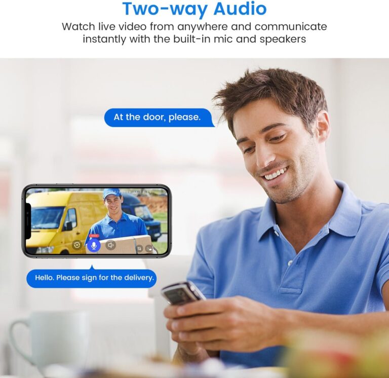 SUNNYJANE Wireless 1080p Video Doorbell Camera, AI Human Detection, Live View, 2-Way Audio Included Chime, Night Vision, 2.4G Wi-Fi, Cloud Storage, Indoor/Outdoor Surveillance Cam (Black)  Tools & Home Improvement - Image 25
